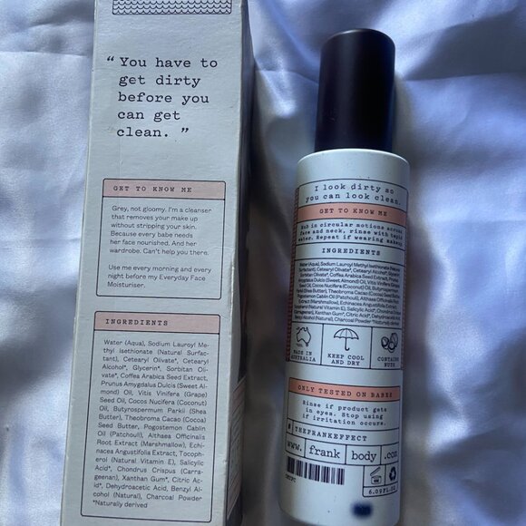 Frank Body Creamy Face Cleanser Coffee Based Skincare 6fl oz - Picture 2 of 2